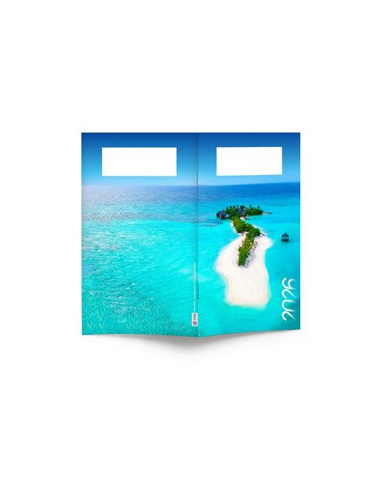AGENDA ECO POCHE 2026 - THEME DECO-1 - 95 x 165 mm - QUINZAINIER 64 PAGES - COUVERTURE 380g QUADRI PAGES 1 ET 4 - PELLICULAGE BR