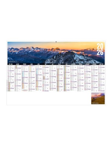 LIBRE CHOIX AUVERGNAT 2026 - MAXI 650 x 405 mm - LEGER 400G - DOS CUISINE - SANS MARQUAGE - 1 TROU EN TETE