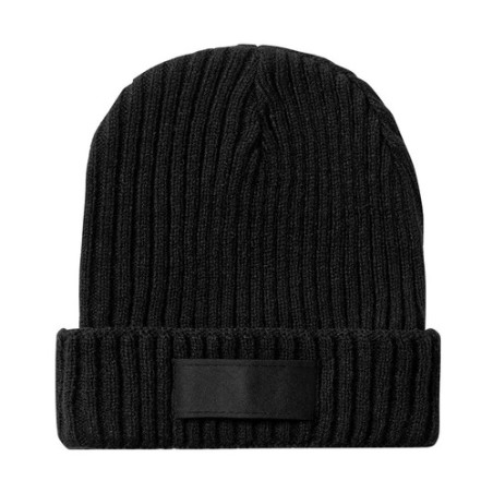 Bonnet Personnalisé Confortable et Stylé Selsoker Matières : acrylique Couleurs : noir