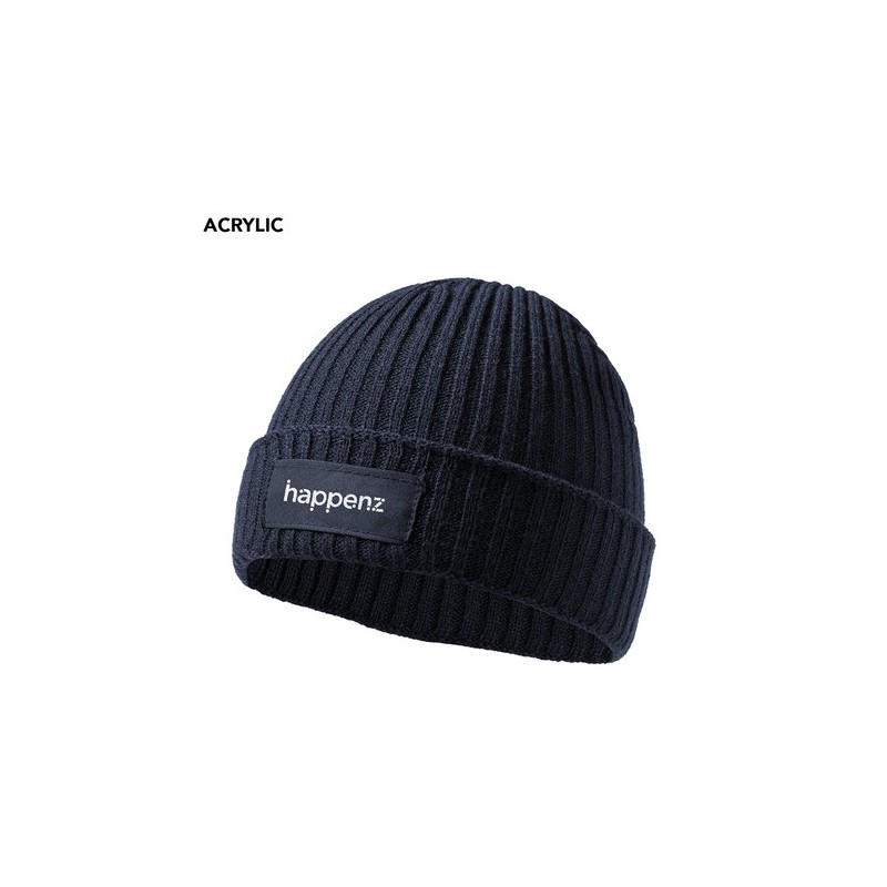 Bonnet Personnalisé Confortable et Stylé Selsoker Matières : acrylique Couleurs : noir marquage laser ultra précis