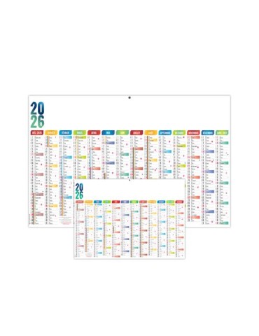 CASIMIR 2026 - MAXI 650 x 405 mm - CC REMBORDE - DOS CUISINE - SANS MARQUAGE - 1 TROU EN TETE