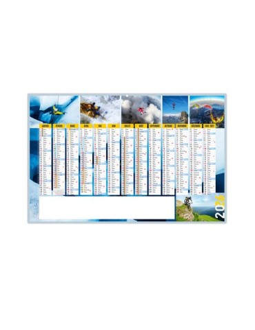 INTENSE 2026 - MAXI 650 x 405 mm - LEGER 400G - DOS CUISINE - SANS MARQUAGE - 1 TROU EN TETE