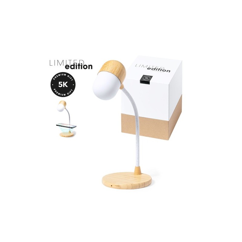Lampe Personnalisée Multifonction Lars - Objets Publicitaires Matières : bambou
