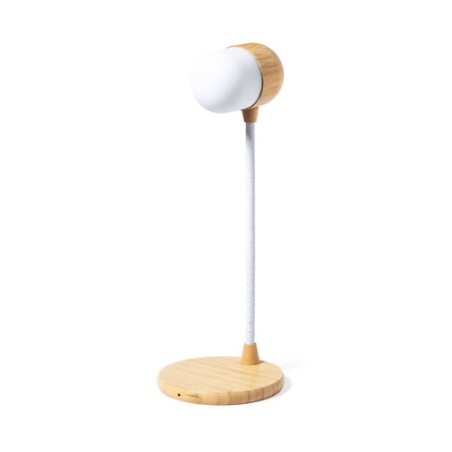 Lampe Personnalisée Multifonction Lars - Objets Publicitaires Matières : bambou personnalisable avec votre logo