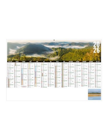 LIBRE CHOIX ALSACIEN 2026 - MAXI 650 x 405 mm - LEGER 400G - DOS CUISINE - SANS MARQUAGE - 1 TROU EN TETE 2