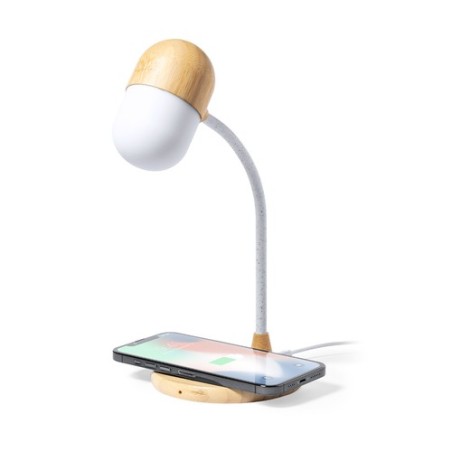 Lampe Personnalisée Multifonction Lars - Objets Publicitaires Matières : bambou impression haute définition
