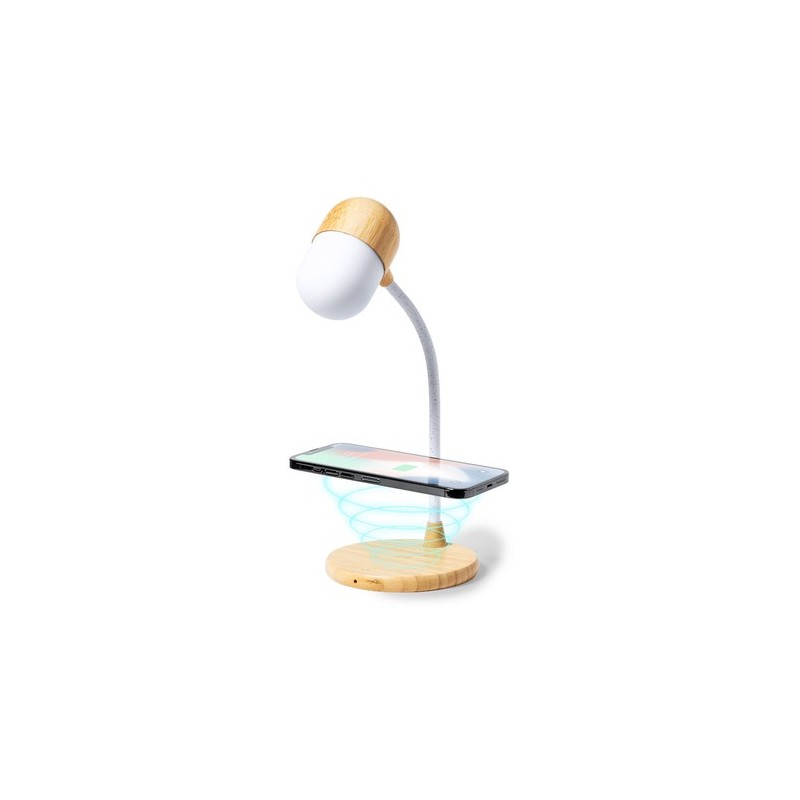 Lampe Personnalisée Multifonction Lars - Objets Publicitaires Matières : bambou marquage laser ultra précis