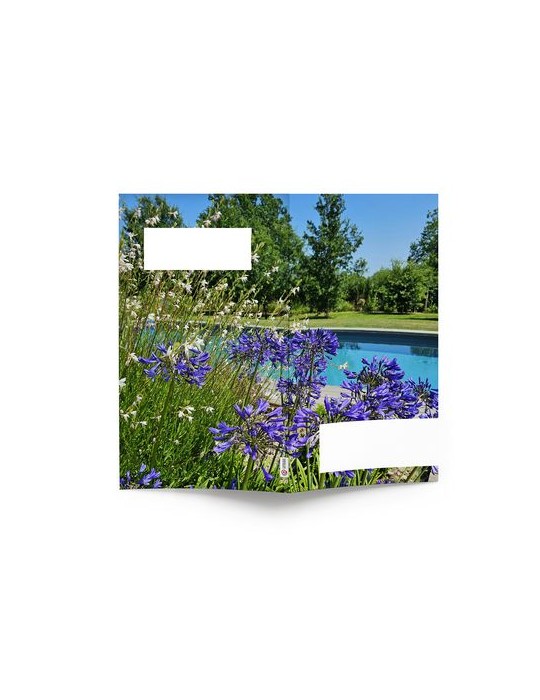 AGENDA ECO POCHE 2026 - THEME JARDIN-1 - 95 x 165 mm - QUINZAINIER 64 PAGES - COUVERTURE 380g QUADRI PAGES 1 ET 4 - PELLICULAGE 