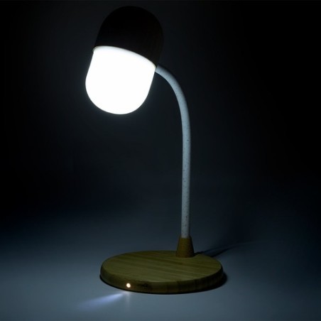Lampe Personnalisée Multifonction Lars - Objets Publicitaires Matières : bambou goodies entreprise design