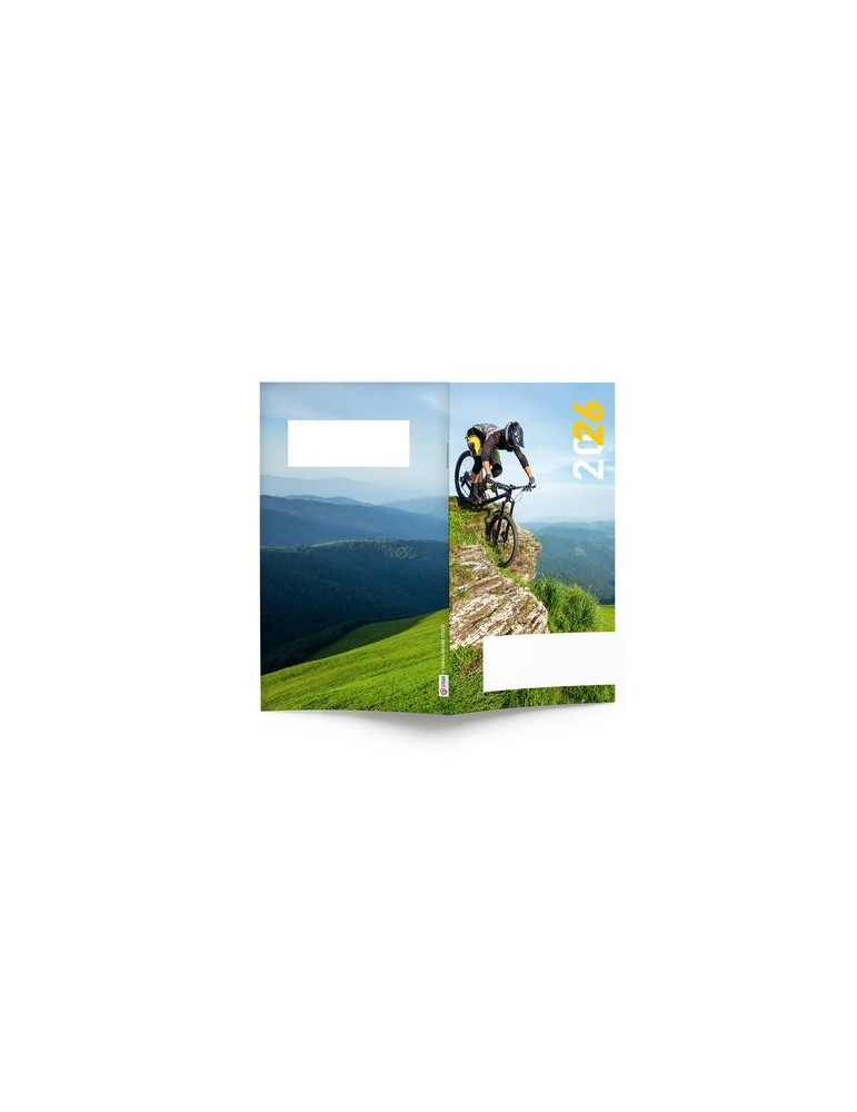 AGENDA ECO POCHE 2026 - THEME EXTREME-1 - 95 x 165 mm - QUINZAINIER 64 PAGES - COUVERTURE 380g QUADRI PAGES 1 ET 4 - PELLICULAGE