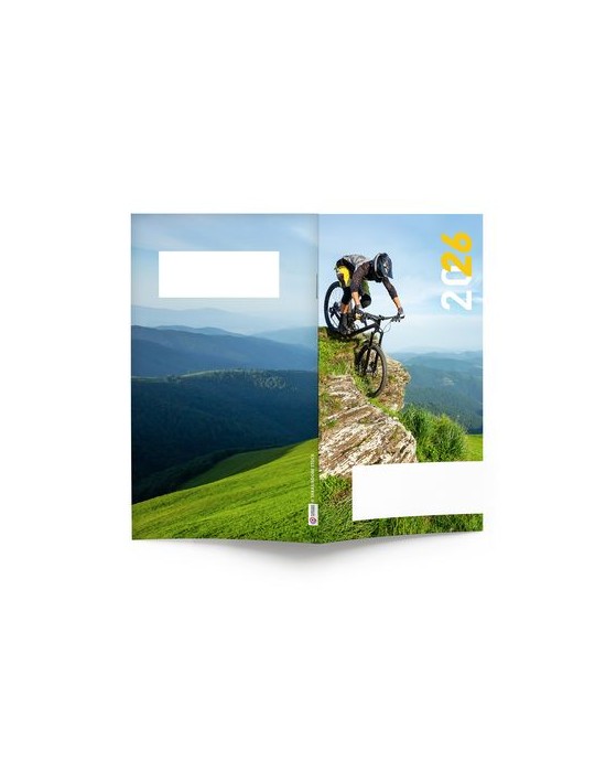AGENDA ECO POCHE 2026 - THEME EXTREME-1 - 95 x 165 mm - QUINZAINIER 64 PAGES - COUVERTURE 380g QUADRI PAGES 1 ET 4 - PELLICULAGE