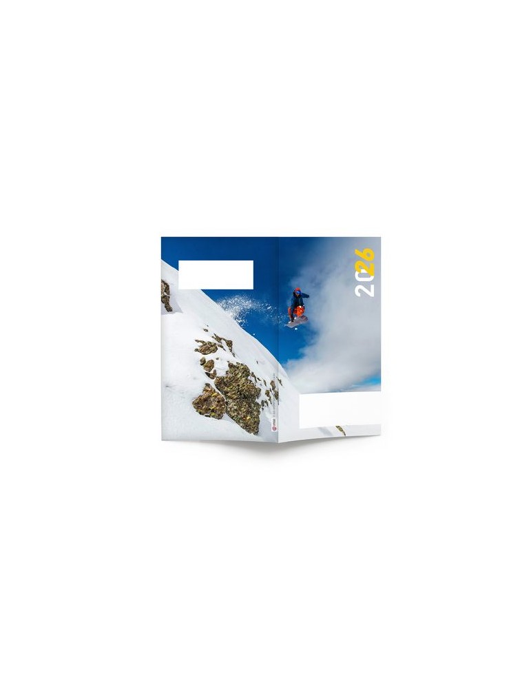 AGENDA ECO POCHE 2026 - THEME EXTREME-1 - 95 x 165 mm - QUINZAINIER 64 PAGES - COUVERTURE 380g QUADRI PAGES 1 ET 4 - PELLICULAGE