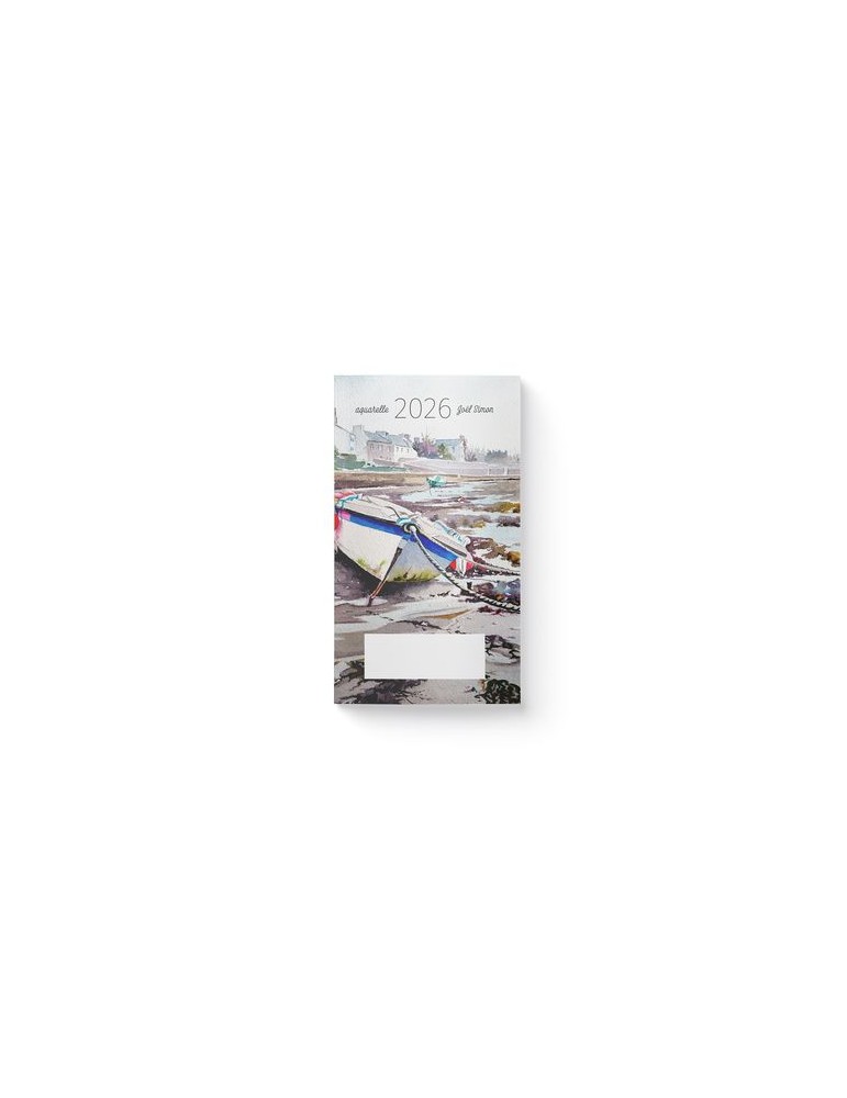 AGENDA ECO POCHE 2026 - THEME BLEU DE MER-1 - 95 x 165 mm - QUINZAINIER 64 PAGES - COUVERTURE 380g QUADRI PAGES 1 ET 4 - PELLICU