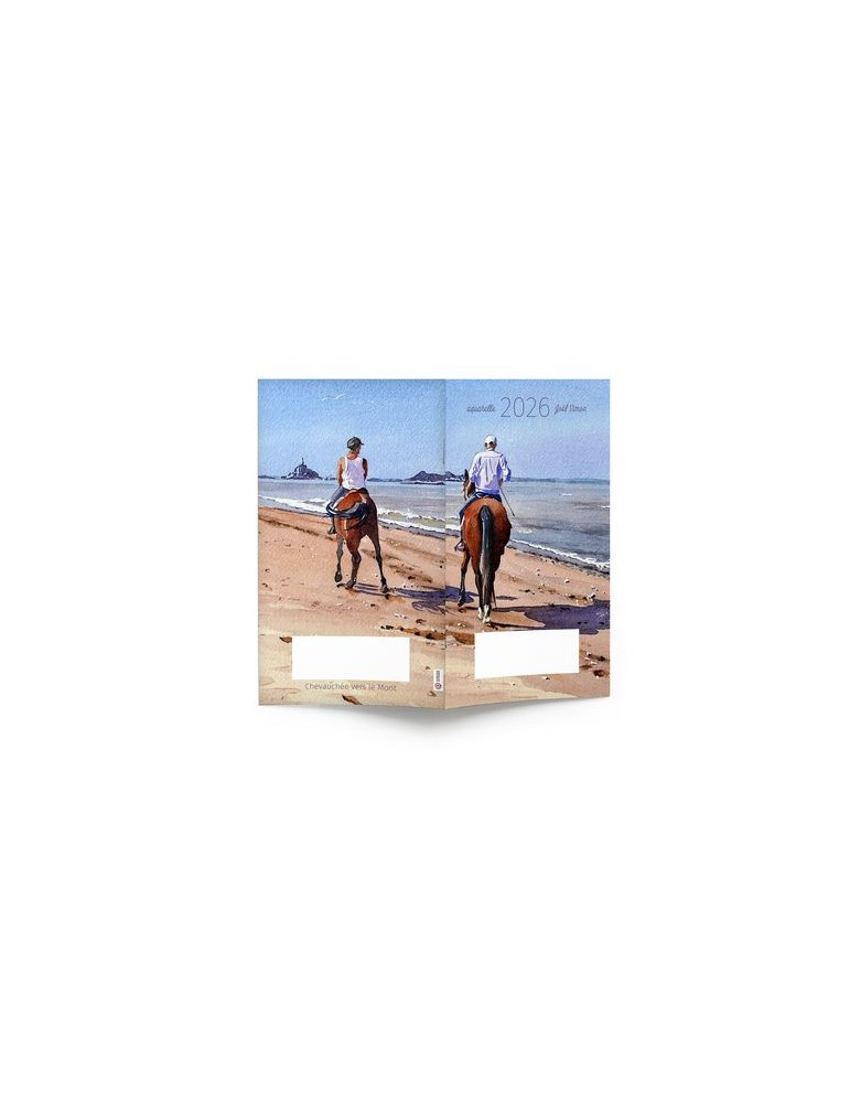 AGENDA ECO POCHE 2026 - THEME BLEU DE MER-1 - 95 x 165 mm - QUINZAINIER 64 PAGES - COUVERTURE 380g QUADRI PAGES 1 ET 4 - PELLICU