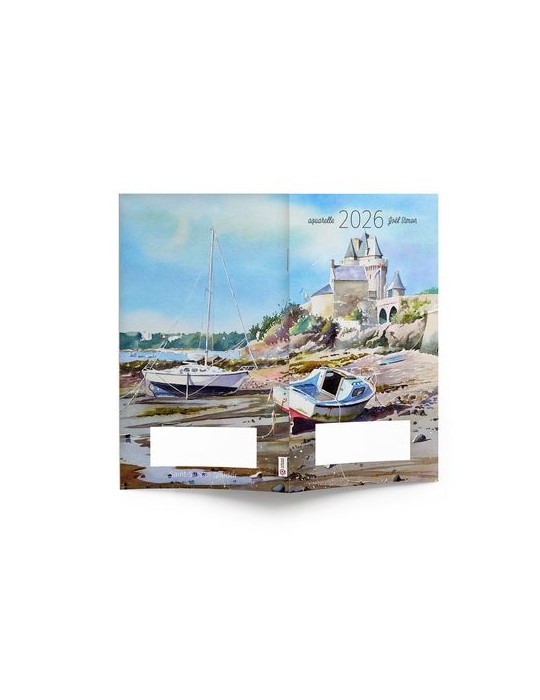 AGENDA ECO POCHE 2026 - THEME BLEU DE MER-1 - 95 x 165 mm - QUINZAINIER 64 PAGES - COUVERTURE 380g QUADRI PAGES 1 ET 4 - PELLICU