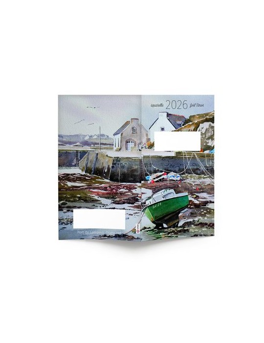 AGENDA ECO POCHE 2026 - THEME BLEU DE MER-1 - 95 x 165 mm - QUINZAINIER 64 PAGES - COUVERTURE 380g QUADRI PAGES 1 ET 4 - PELLICU