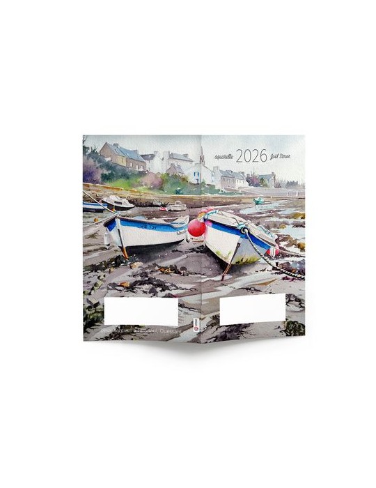 AGENDA ECO POCHE 2026 - THEME BLEU DE MER-1 - 95 x 165 mm - QUINZAINIER 64 PAGES - COUVERTURE 380g QUADRI PAGES 1 ET 4 - PELLICU