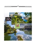 FLEUVES D'EUROPE 2026 - SMALL 330 x 400 mm - MARQUAGE 1 COULEUR - RELIURE BAGUETTE personnalisation rapide en France