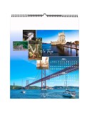FLEUVES D'EUROPE 2026 - SMALL 330 x 400 mm - MARQUAGE 1 COULEUR - RELIURE BAGUETTE cadeau client original