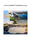 FLEUVES D'EUROPE 2026 - SMALL 330 x 400 mm - MARQUAGE 1 COULEUR - RELIURE BAGUETTE objet promo petit budget