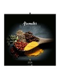 AROMATES ET COMPAGNIE 2026 - SMALL 330 x 330 mm - MARQUAGE 1 COULEUR - RELIURE BAGUETTE goodies publicitaire événementiel