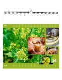 AROMATES ET COMPAGNIE 2026 - SMALL 330 x 330 mm - MARQUAGE 1 COULEUR - RELIURE BAGUETTE cadeau client original