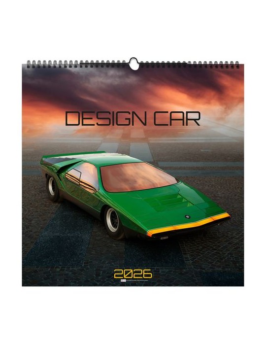 DESIGN CAR 2026 - SMALL 330 x 330 mm - MARQUAGE 1 COULEUR - RELIURE BAGUETTE