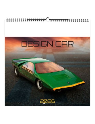 DESIGN CAR 2026 - SMALL 330 x 330 mm - MARQUAGE 1 COULEUR - RELIURE BAGUETTE goodies publicitaire événementiel