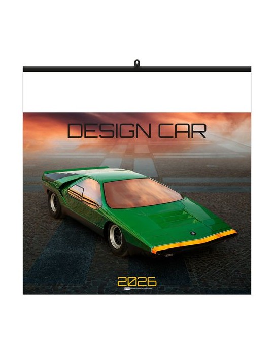 DESIGN CAR 2026 - SMALL 330 x 330 mm - MARQUAGE 1 COULEUR - RELIURE BAGUETTE