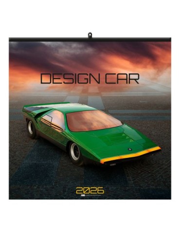 DESIGN CAR 2026 - SMALL 330 x 330 mm - MARQUAGE 1 COULEUR - RELIURE BAGUETTE objet promotionnel éco-responsable