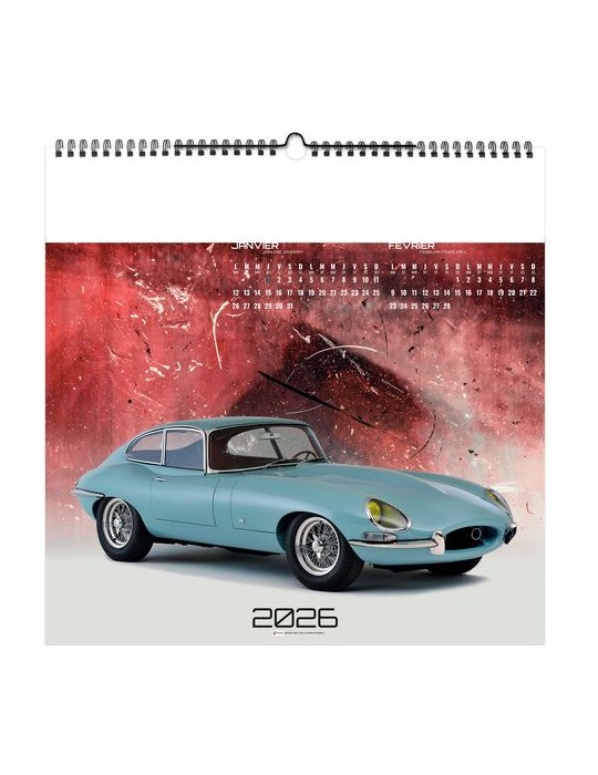 DESIGN CAR 2026 - SMALL 330 x 330 mm - MARQUAGE 1 COULEUR - RELIURE BAGUETTE