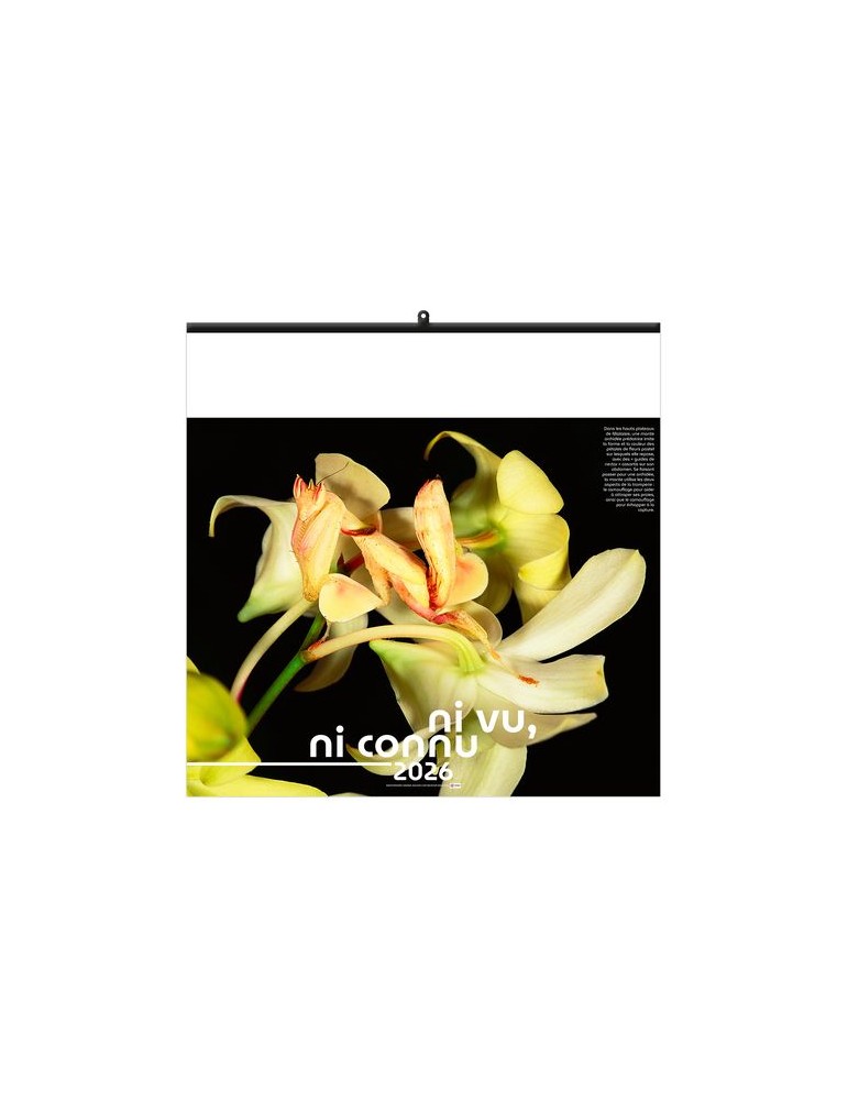 NI VU, NI CONNU 2026 - SMALL 330 x 330 mm - MARQUAGE 1 COULEUR - RELIURE BAGUETTE