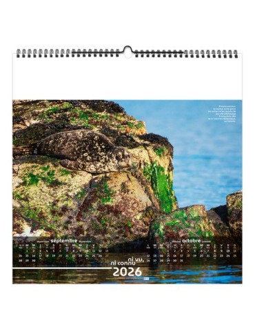 NI VU, NI CONNU 2026 - SMALL 330 x 330 mm - MARQUAGE 1 COULEUR - RELIURE BAGUETTE goodies personnalisé en stock