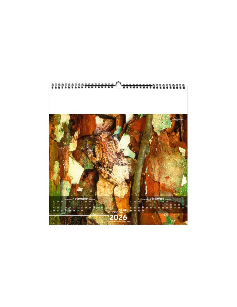 NI VU, NI CONNU 2026 - SMALL 330 x 330 mm - MARQUAGE 1 COULEUR - RELIURE BAGUETTE