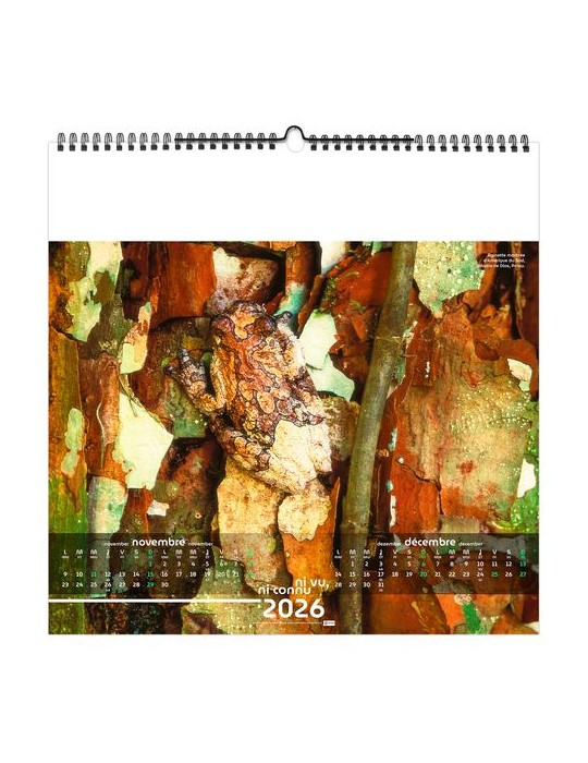 NI VU, NI CONNU 2026 - SMALL 330 x 330 mm - MARQUAGE 1 COULEUR - RELIURE BAGUETTE