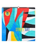 STREET ART 2026 - SMALL 330 x 330 mm - MARQUAGE 1 COULEUR - RELIURE BAGUETTE