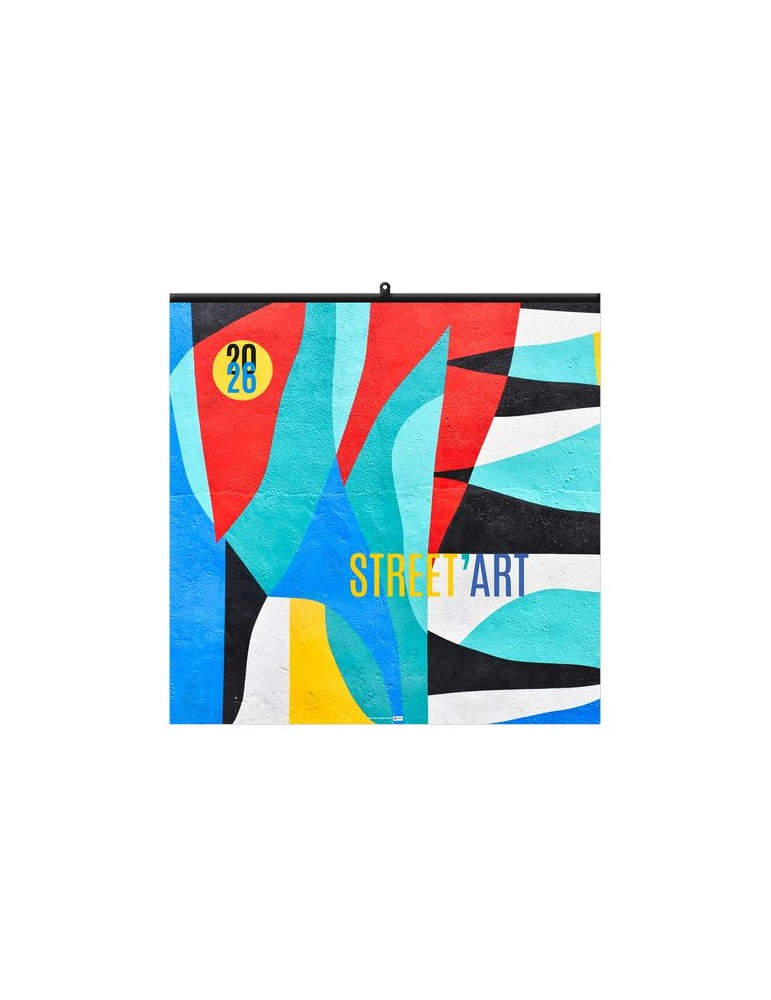 STREET ART 2026 - SMALL 330 x 330 mm - MARQUAGE 1 COULEUR - RELIURE BAGUETTE