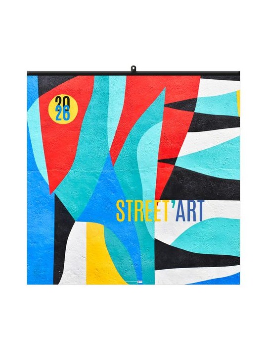 STREET ART 2026 - SMALL 330 x 330 mm - MARQUAGE 1 COULEUR - RELIURE BAGUETTE