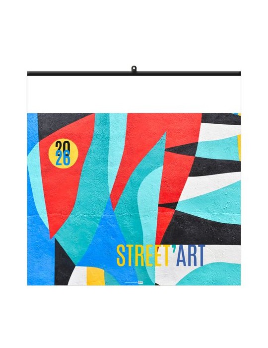 STREET ART 2026 - SMALL 330 x 330 mm - MARQUAGE 1 COULEUR - RELIURE BAGUETTE