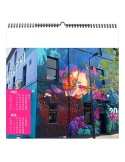 STREET ART 2026 - SMALL 330 x 330 mm - MARQUAGE 1 COULEUR - RELIURE BAGUETTE goodies entreprise design