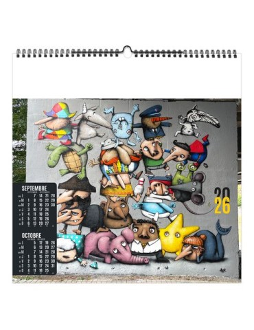 STREET ART 2026 - SMALL 330 x 330 mm - MARQUAGE 1 COULEUR - RELIURE BAGUETTE goodies personnalisé en stock