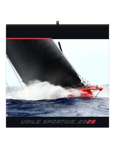 VOILE SPORTIVE 2026 - SMALL 330 x 330 mm - MARQUAGE 1 COULEUR - RELIURE BAGUETTE 2