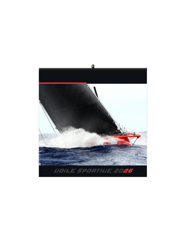 VOILE SPORTIVE 2026 - SMALL 330 x 330 mm - MARQUAGE 1 COULEUR - RELIURE BAGUETTE