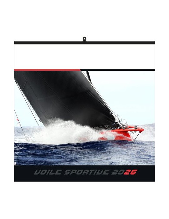 VOILE SPORTIVE 2026 - SMALL 330 x 330 mm - MARQUAGE 1 COULEUR - RELIURE BAGUETTE