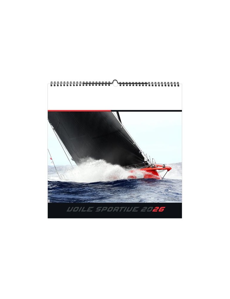 VOILE SPORTIVE 2026 - SMALL 330 x 330 mm - MARQUAGE 1 COULEUR - RELIURE BAGUETTE