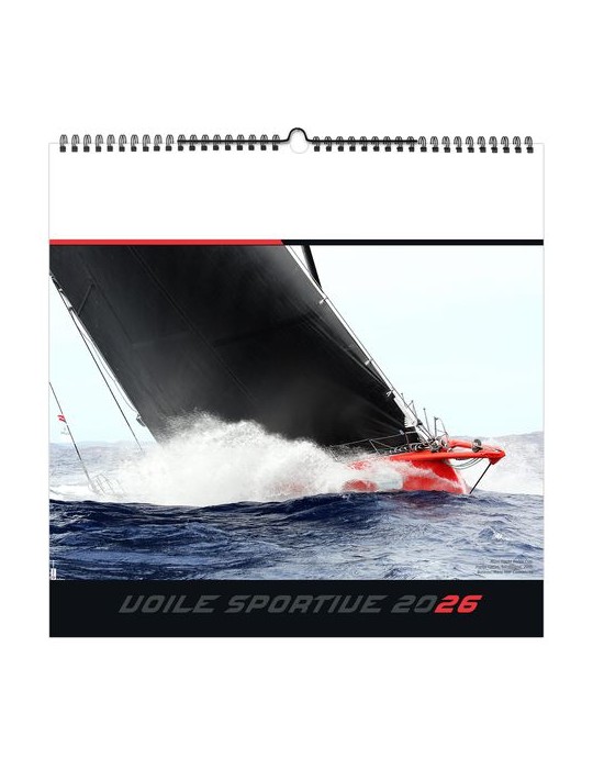 VOILE SPORTIVE 2026 - SMALL 330 x 330 mm - MARQUAGE 1 COULEUR - RELIURE BAGUETTE
