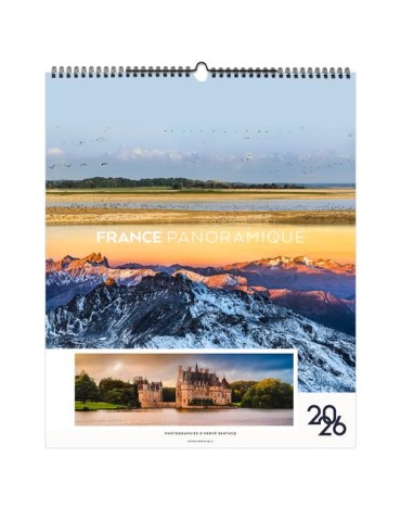 LA FRANCE PANORAMIQUE 2026 - SMALL 330 x 400 mm - MARQUAGE 1 COULEUR