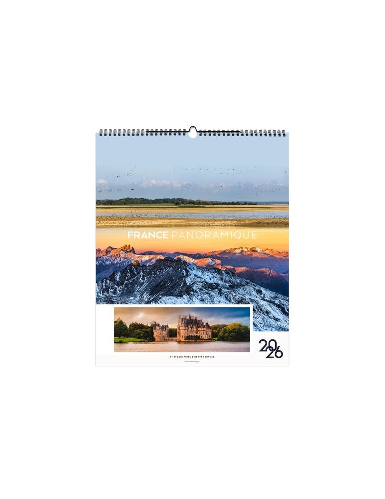 LA FRANCE PANORAMIQUE 2026 - SMALL 330 x 400 mm - MARQUAGE 1 COULEUR