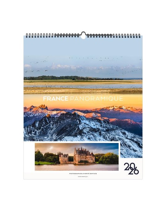 LA FRANCE PANORAMIQUE 2026 - SMALL 330 x 400 mm - MARQUAGE 1 COULEUR