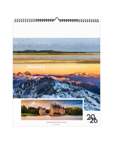LA FRANCE PANORAMIQUE 2026 - SMALL 330 x 400 mm - MARQUAGE 1 COULEUR 2